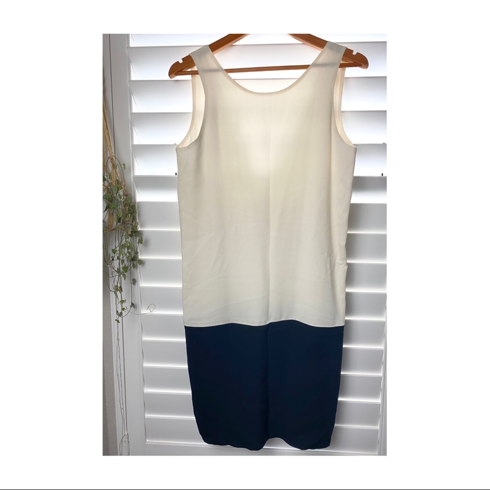 Maggie Ward color block dress 100% silk